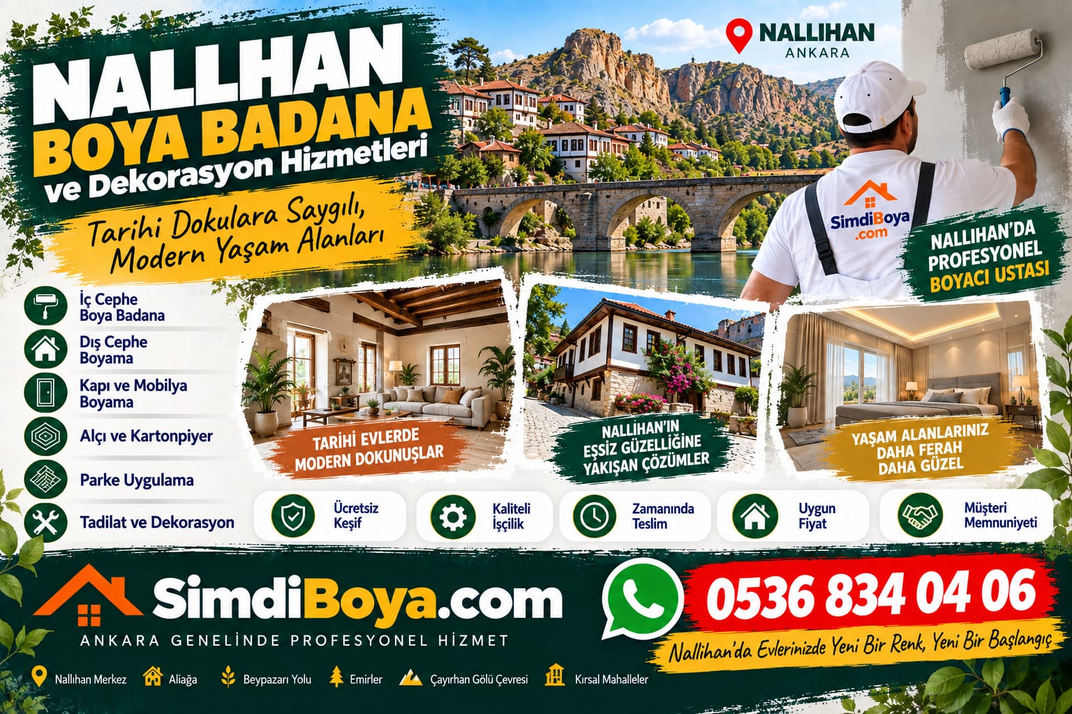 Nallıhan Boya Badana ve Profesyonel Boyacı | Ankara